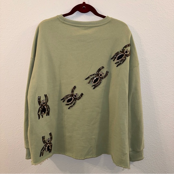 Crawling Spider Sweatshirt by Queen of Sparkles. - Picture 9 of 9